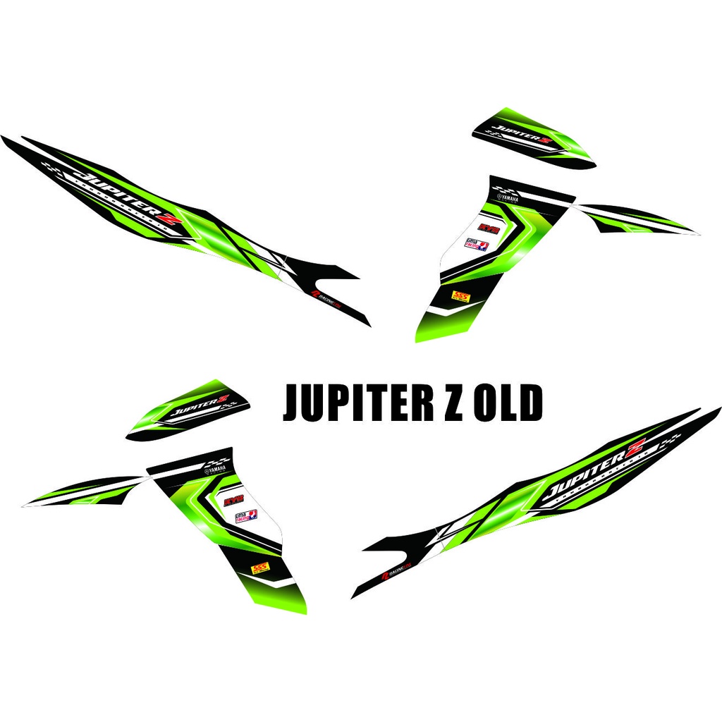 STICKER YAMAHA JUPITER Z OLD VARIASI SIMPLE RACING MOTIF POLET LIST MOTOR JUPITER Z LAMA VARIASI STR