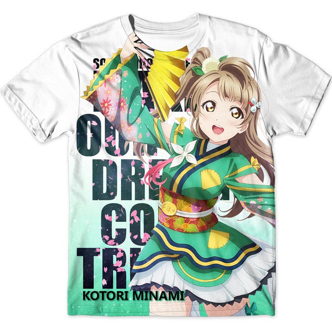 Kotori Minami Full Graphic – Love Live Anime T-Shirt/Kaos Anime