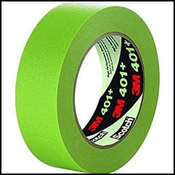 

3M 401 Masking Tape Hijau - 10Mm X 55- Lakban Kertas 3M High Green