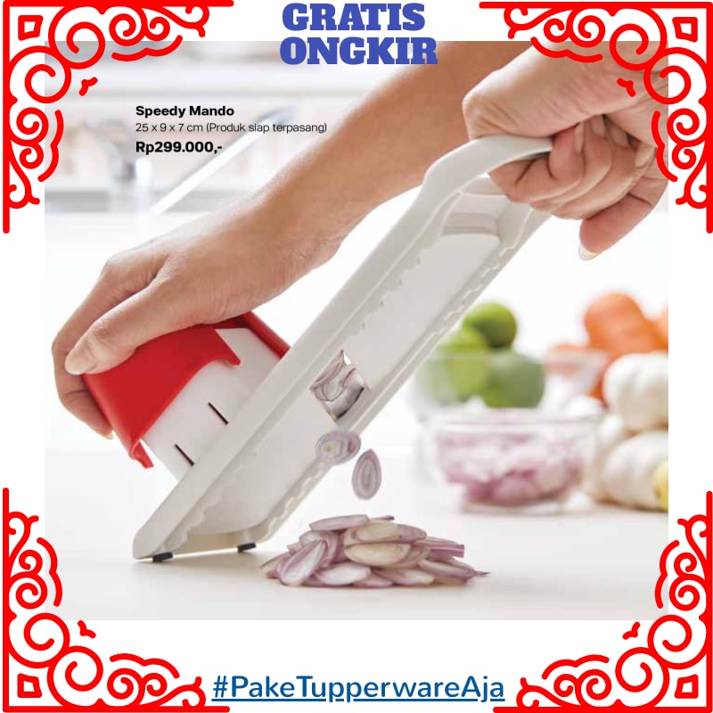 Pemotong Bawang Tupperware - Pengiris Bawang Keju Speedy Mando