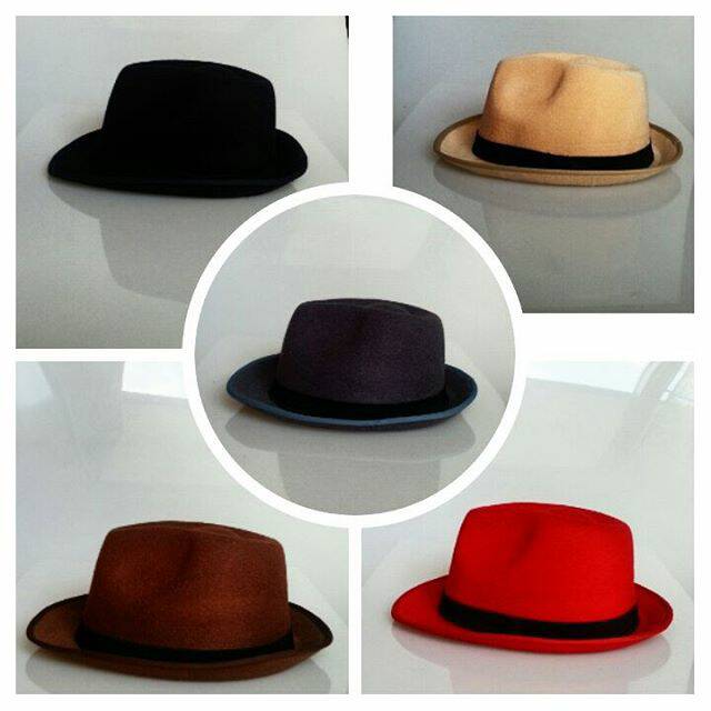 Fedora quino topi fedora hitam