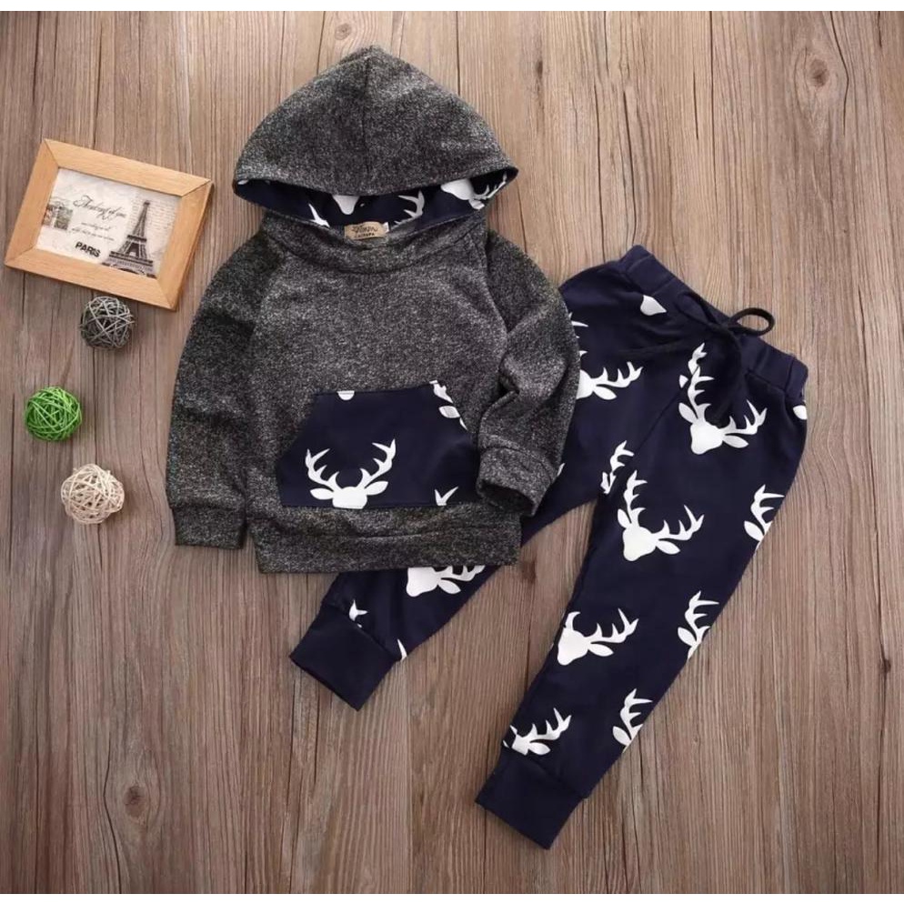 COD SETELAN HOODIE ANAK BAJU ANAK ANAK 1-5 TAHUN HOODIE ANAK KIJANG HOODIE RUSA ANAK SETELAN HOODIE ANAK TERLARIS BAJU ANAK KEKINIAN ATASAN ANAK TERBARU BAJU ANAK TERLARIS