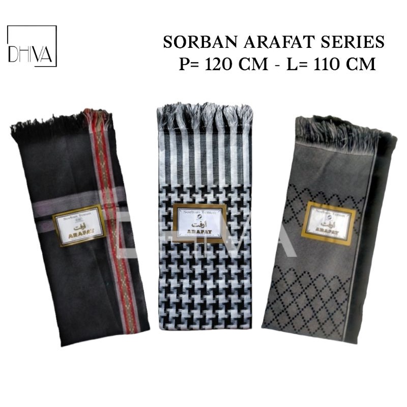 Sorban Pria Arafat Series Motif Premium Super Tebal