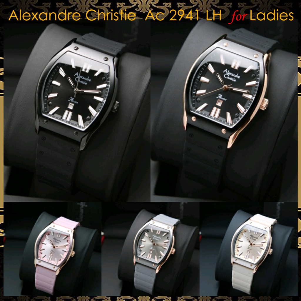 Alexandre Christie Ac 2941 /ac2941 Jam Tangan Wanita Rubber Original