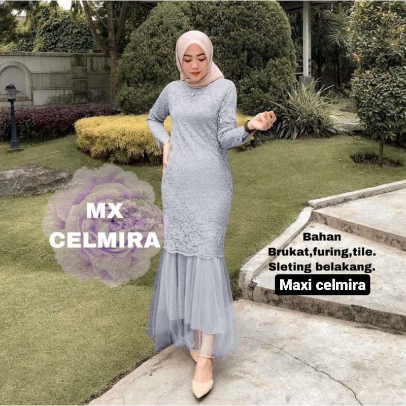 MAXI CELMIRA DUYUNG BRUKAT REALPICT/DRESS MUSLIM DUYUNG/GAMIS DUYUNG /MX DUYUNG BRUKAT/GAUN DUYUNG-ABUABU