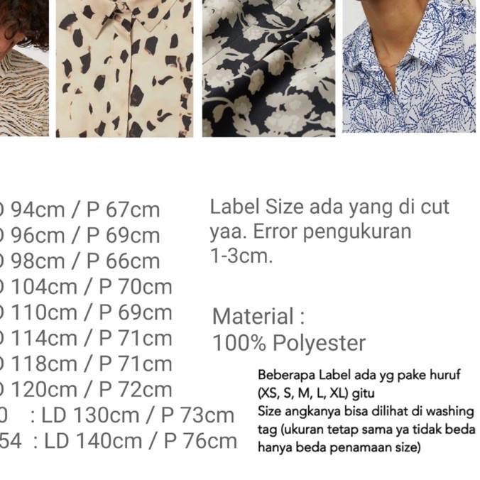 ✈ Kemeja Wanita / Baju Wanita / Atasan Wanita / Blouse Wanita HM Motif (5Motif) ☋