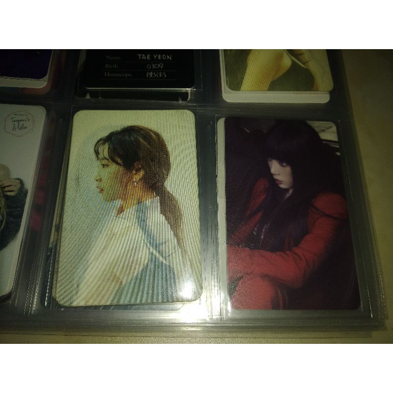 Taeyeon Persona Lenticular Photocard (RARE) + INVU Fragrance Photocard