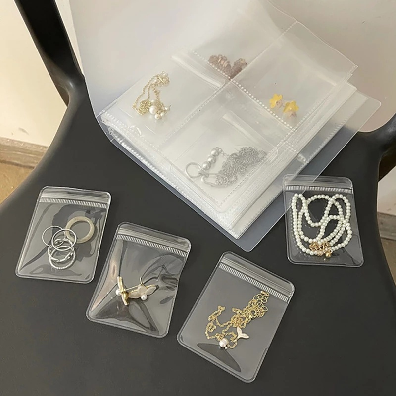 Tas Penyimpanan Perhiasan Cincin Kalung Anting 288 Grid Tahan Debu Untuk Hadiah