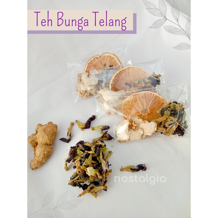 

Teh Bunga Telang ungu kering butterfly tea