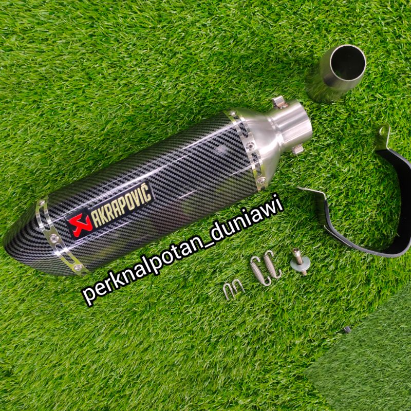 KNALPOT IMPORT AKRAPOVIC TAIWAN SLIP ON FOR R15 R25 NINJA 250 CBR250 CB150 VIXION NMAX PCX AEROX ADV