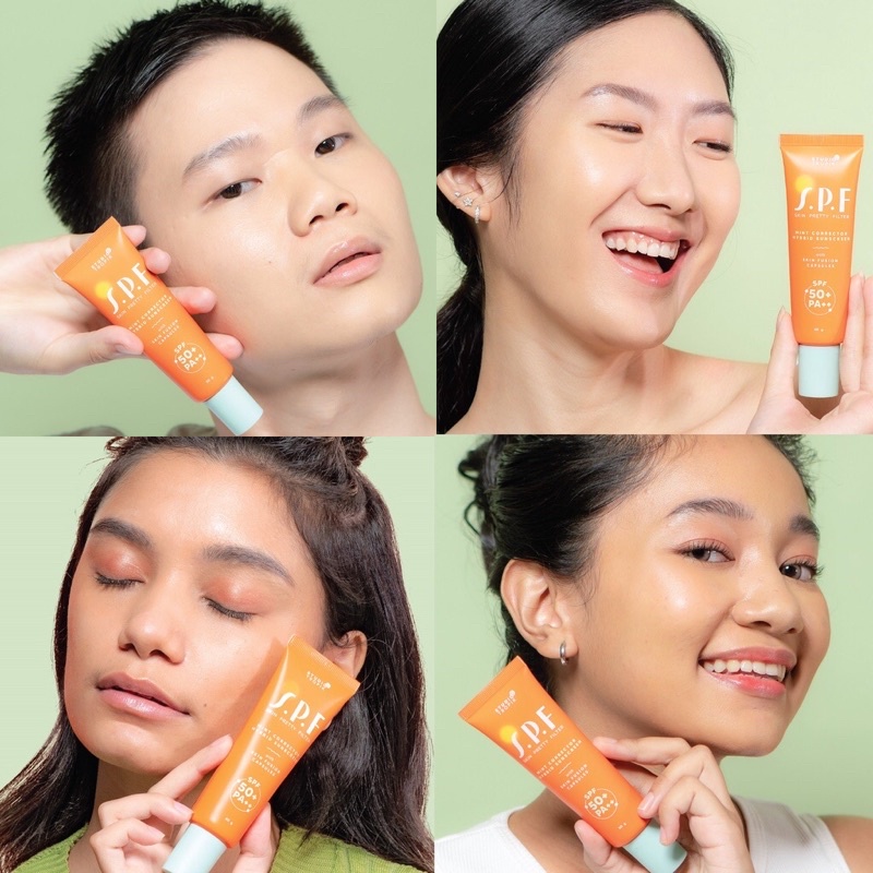 Studio Topik SPF Skin Pretty Filter Sunscreen SPF 50+ PA++ - PEACH DAN MINT SUNSCREEN STUDIO TROPIK