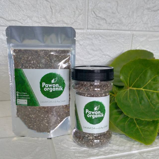 Organic Black Chia Seed mexico organik chiaseed hitam biji chia seeds bukan peru MPASI diet jsr