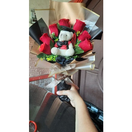 bunga bucket bunga boneka wisuda murah