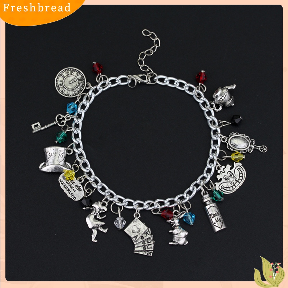 [TERLARIS]Fashion Alice In Wonderland Ca-t Hatter Rabbit Magic Bracelet Bangle Jewelry Gift