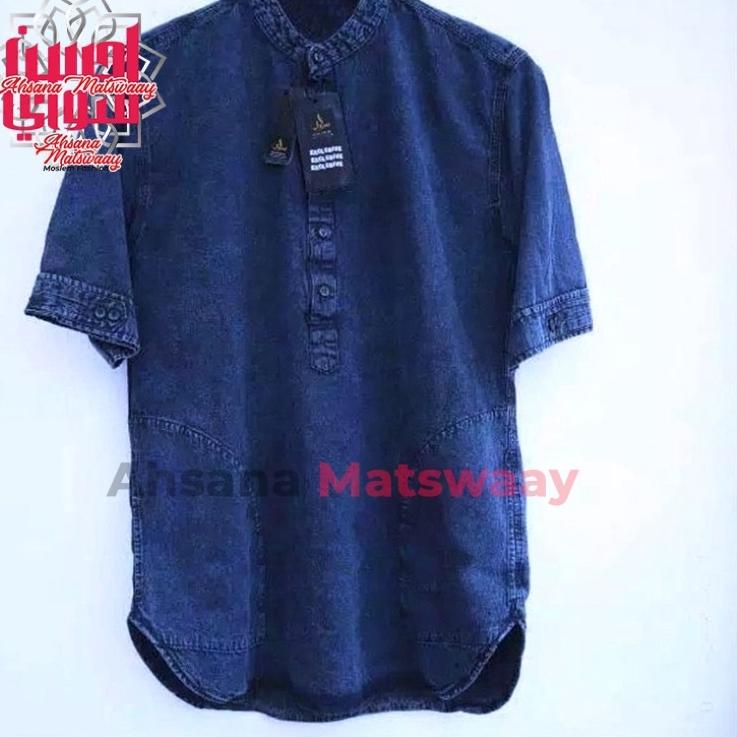 Bagus Banget.. Baju Koko Pria Baju Koko Dewasa Koko Kurta Jeans Atasan Muslim Pria Baju Koko Lengan 
