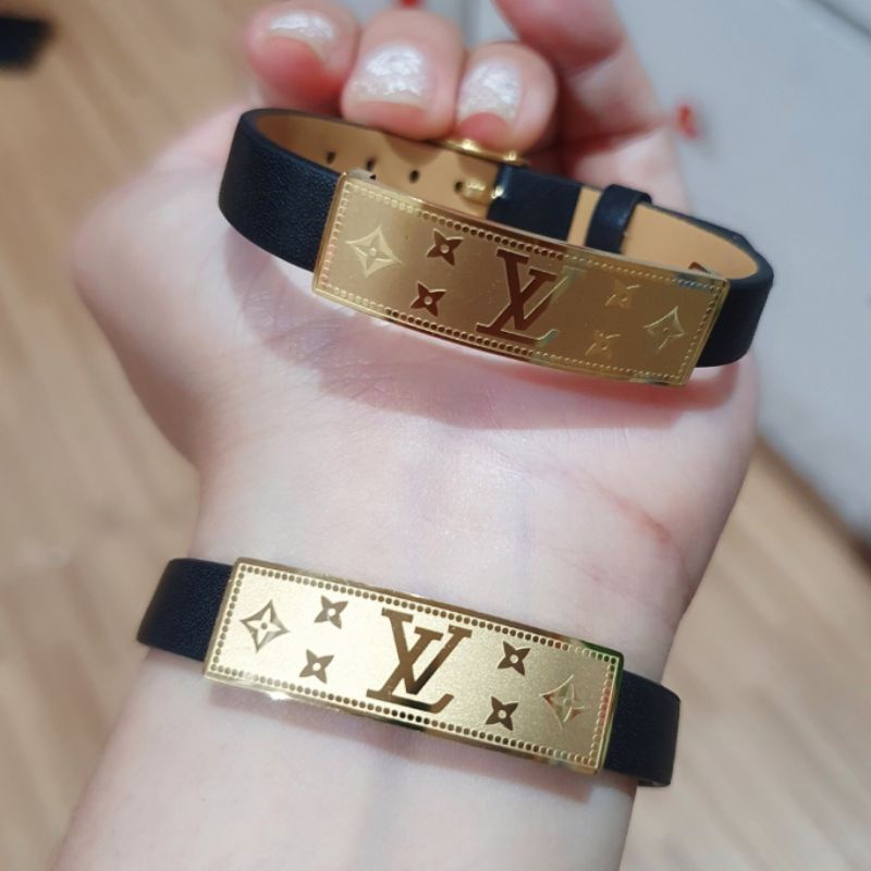 Restok Gelang Kulit elv Mix Titanium Asli Gelang viral kulit motif elv Premium Quality Anti karat anti alergi Stainless steel ori 0192