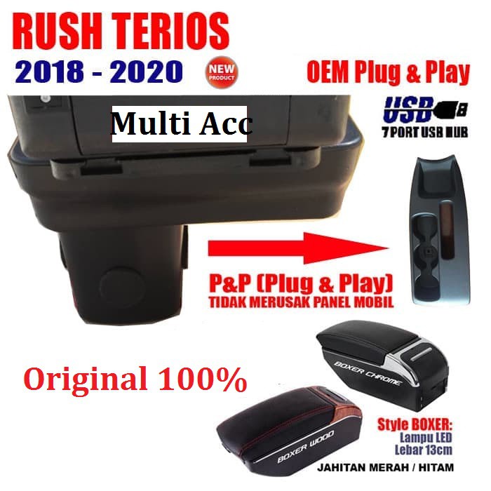 Armrest Console Box USB Rush Terios 2018 - Sekarang ORIGINAL