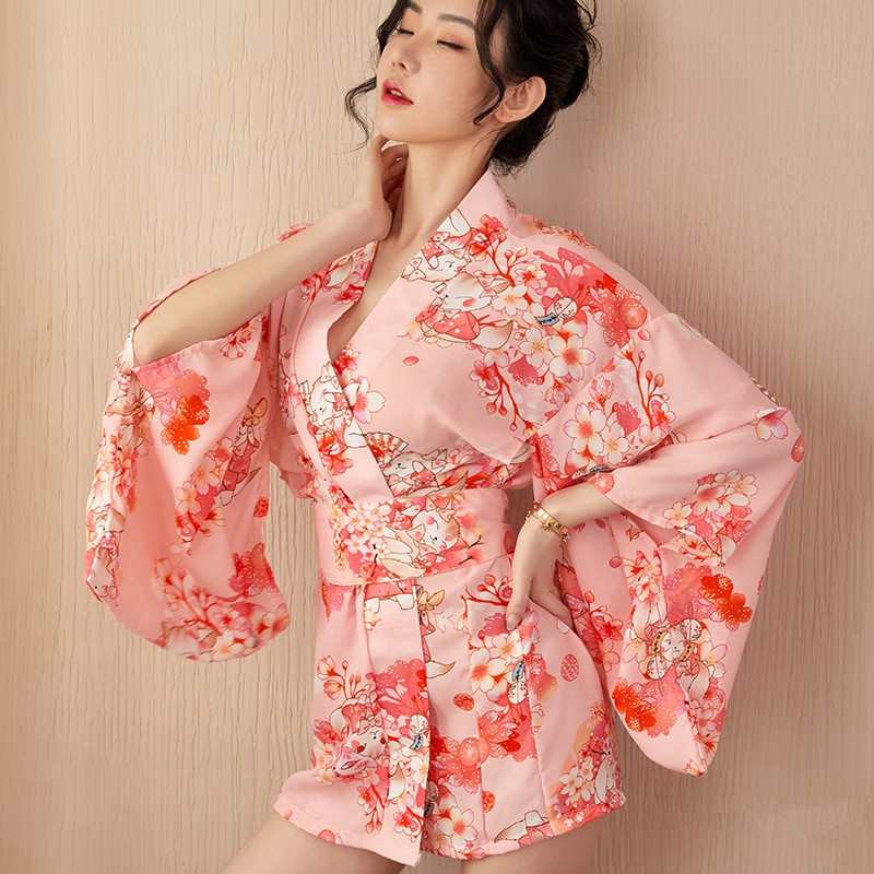 (COD) Lingerie Wanita Kimono Cosplay Kostum Yukata Geisha Wanita Jepang A398