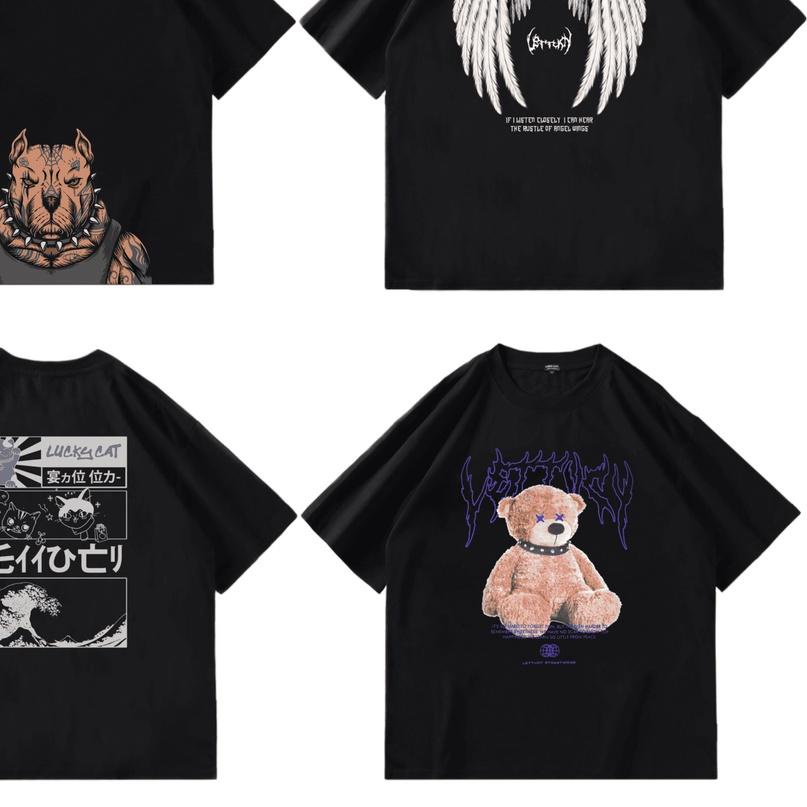 ♙ [ OVERSIZE ] LETTUCY baju kaos oversize t-shirt streetwear ❀