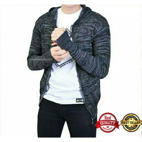 Sweater/ Jaket Pria Rajut Ariel Twist