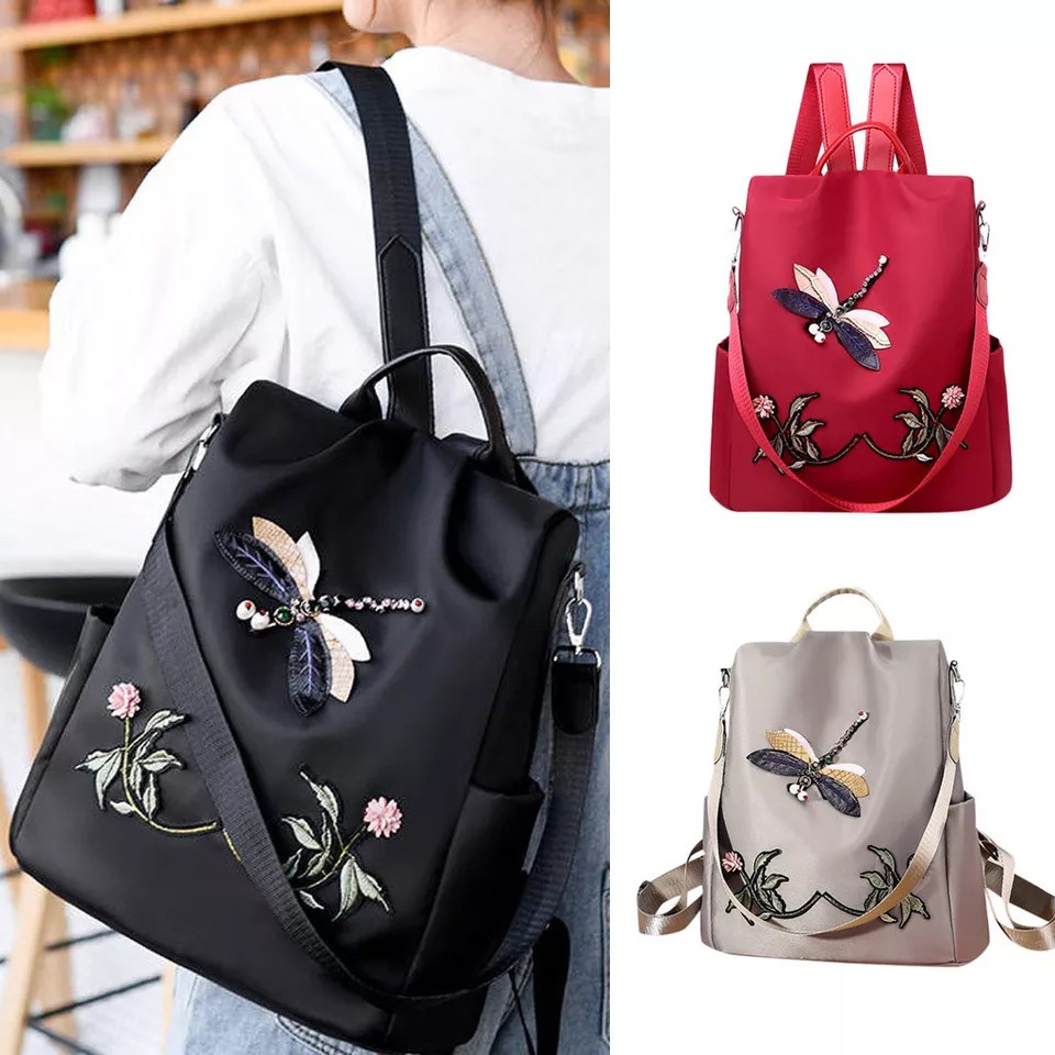 Charyatink - Tas Ransel Fashion Wanita (BORDIR) Paling Elegan Trendy