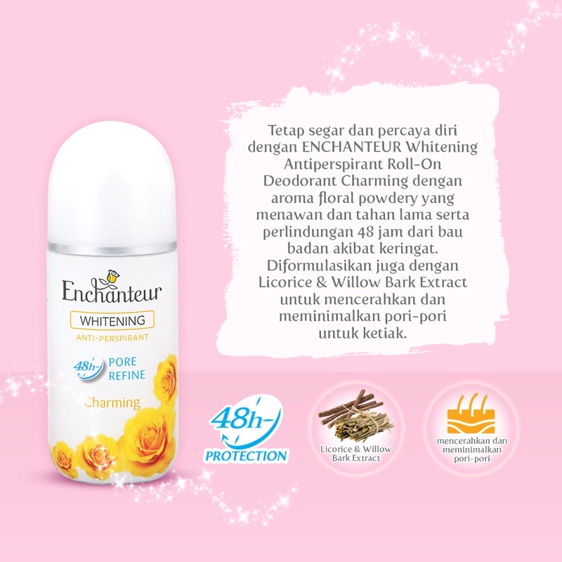 Enchanteur Deodorant Whitening Charming 40ML