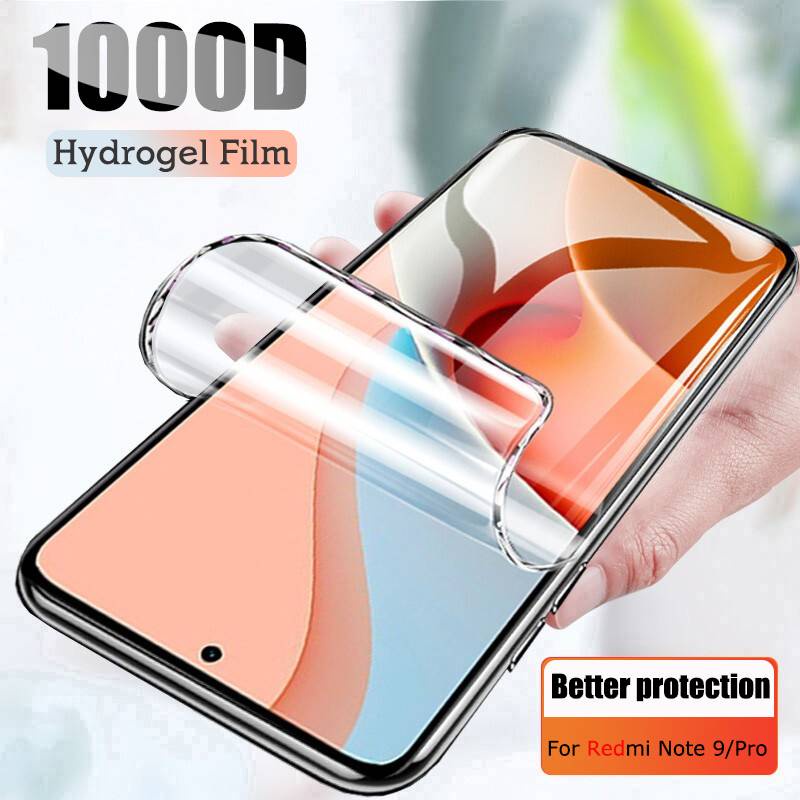 Hydrogel Film For Xiaomi Redmi Note 6 7 8 9 9S Pro Max K40 Screen Protector For Redmi 9A 9C 9T 8T 8A 7A 6A 10X Soft Film 1000D