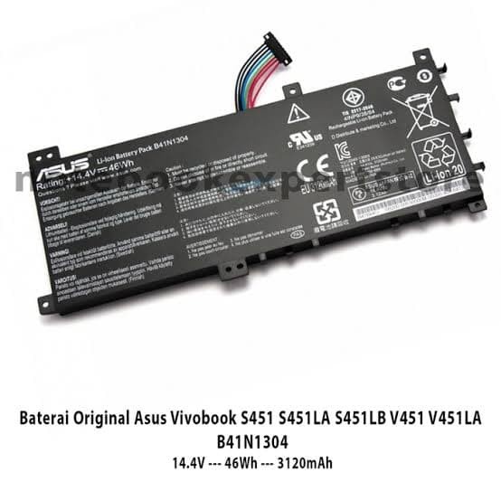 batre asus vivobook s451 s451l s451la s451b B41N1304 original tanam