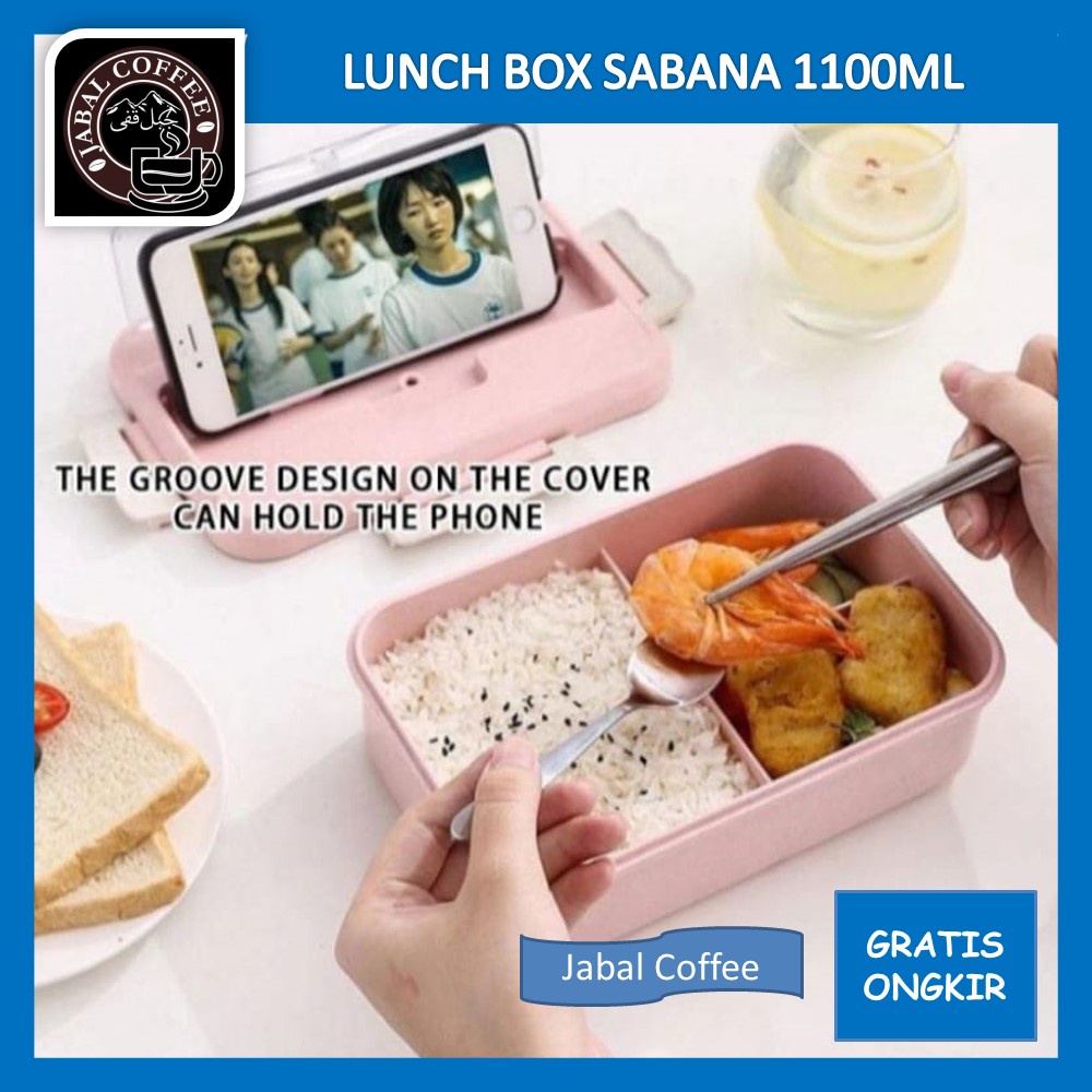 Tempat Makan Bentuk Panjang / Lunch Box Sabana 1100 Ml