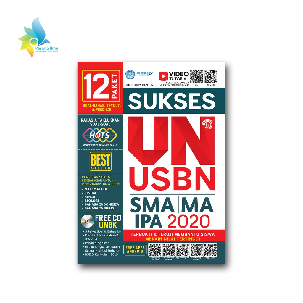 Buku Sukses UN+USBN SMA/MA IPA 2020 FREE CD UNBK-1
