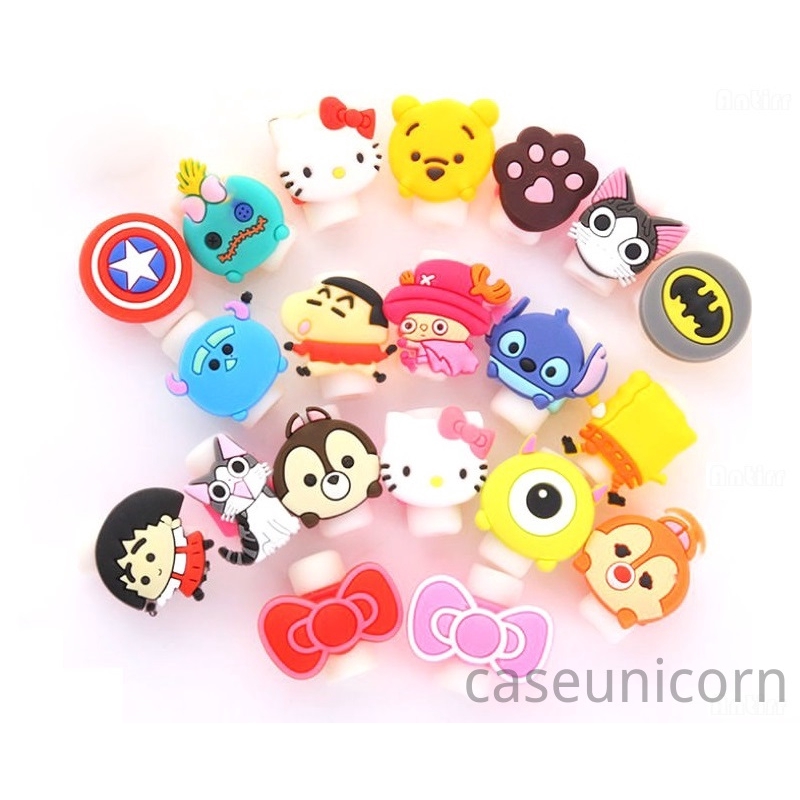 Cover Pelindung Kabel Charger / Earphone Motif Kartun Lucu