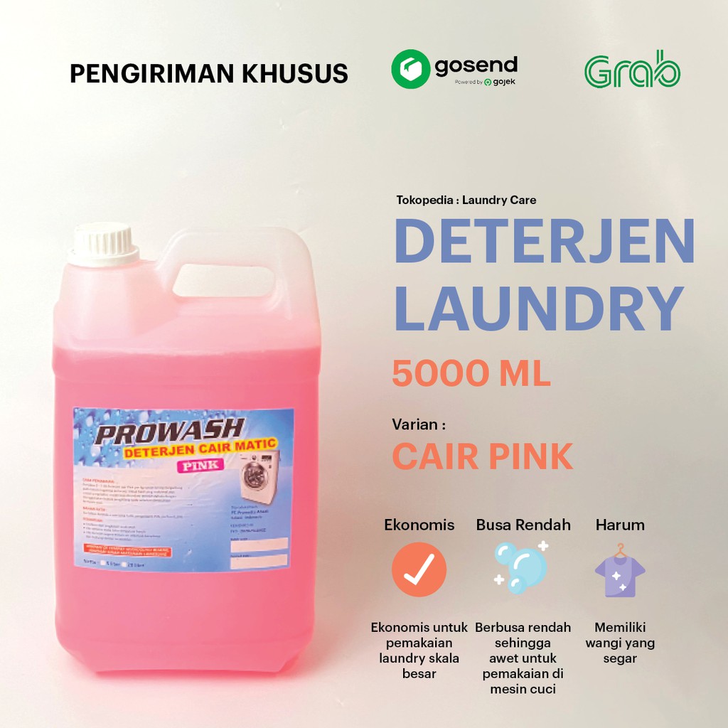 Deterjen Cair Pink Matic Laundry 5000 ML - Prowash