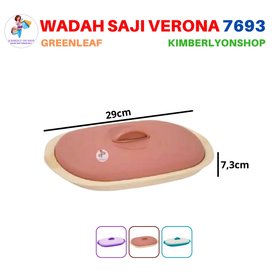 GREEN LEAF Wadah Saji Food Storage Verona 1,1 Liter 7693