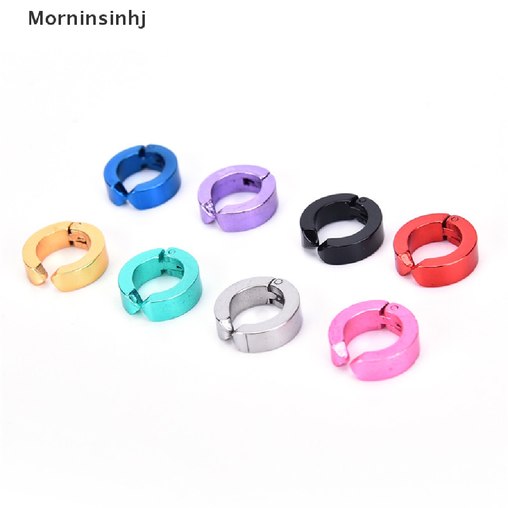 Mornin Man Klip Telinga Baja Titanium Tanpa Tindik EarsBuckle Wanita Anting Perhiasan id