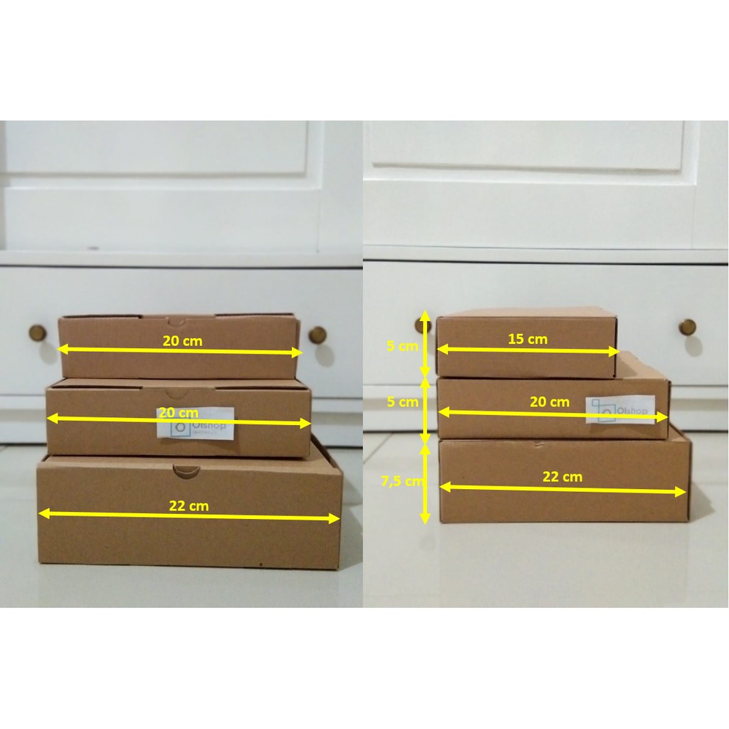 

[Min. 5pcs] Kardus/Pizza box/Eflute/Diecut (20x15x5 cm)