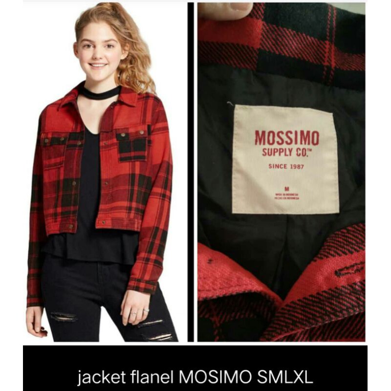 JACKET FLANEL MOSSIMO S, M, L, XL