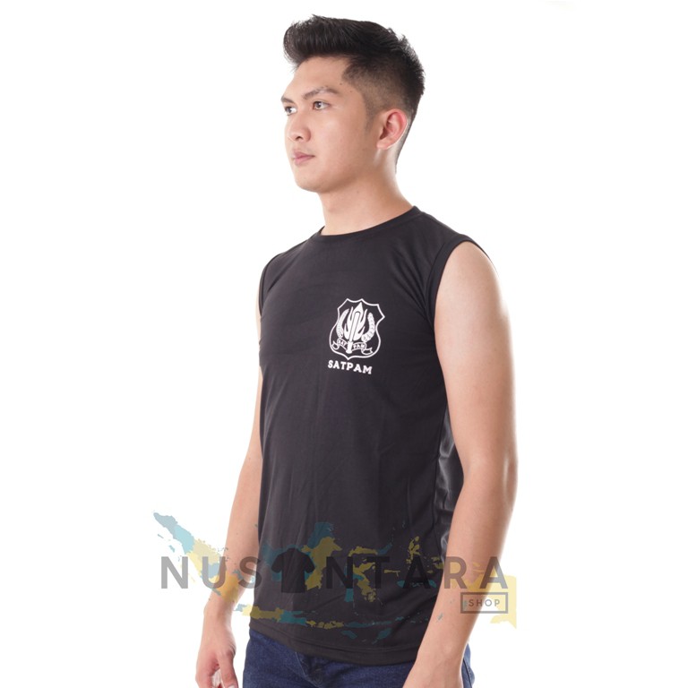 Singlet Security Kaos Satpam Lekbong Kaos Security Dalaman Satpam Lekmong Warna Coklat Hitam Navy