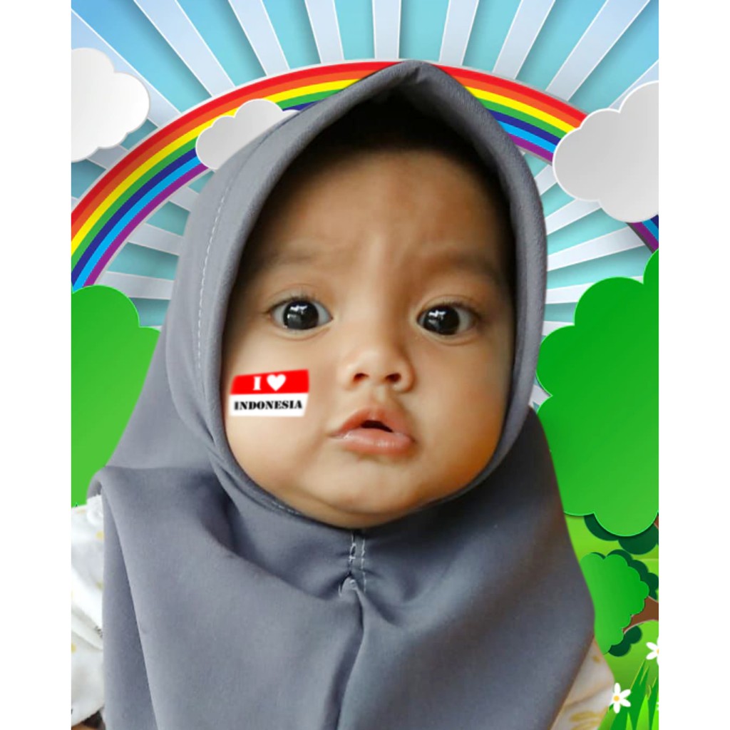

Stiker Pipi Bendera Merah Putih/love Indonesia