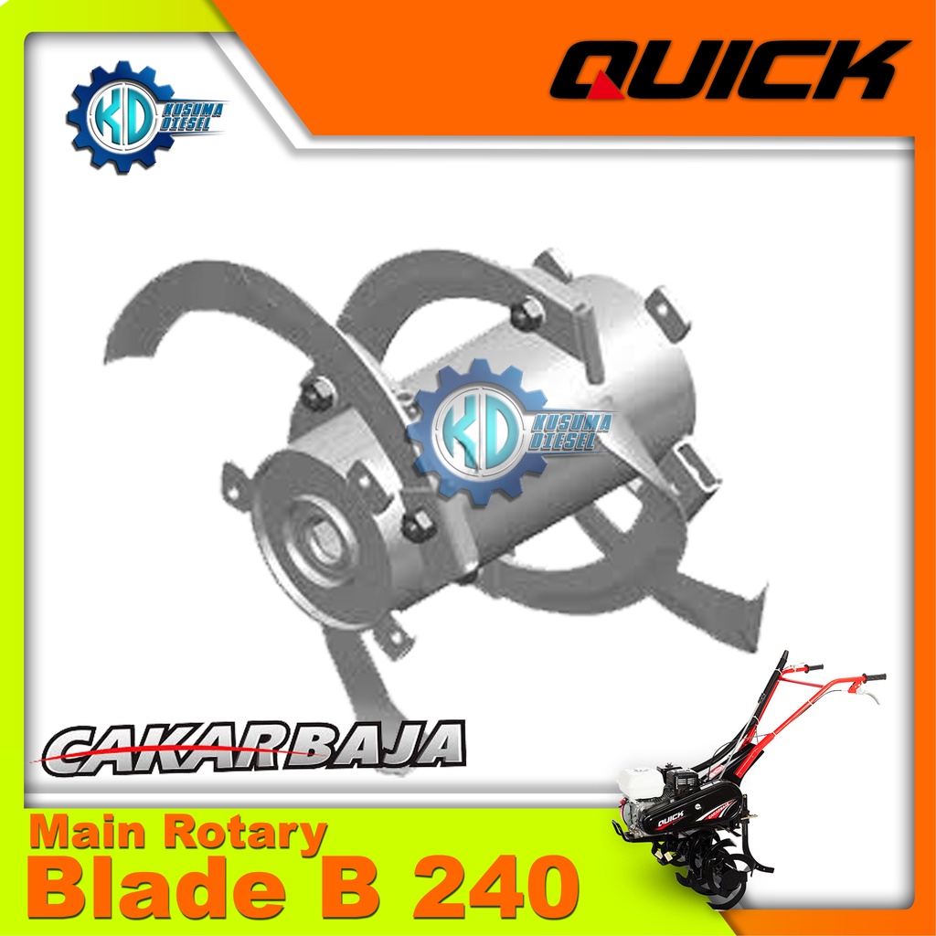Main Blade B 240 - Rotary Main Blade B 240 Cakar Baja - ORIGINAL - QUICK - IMPLEMENT - ASESORIS - PE
