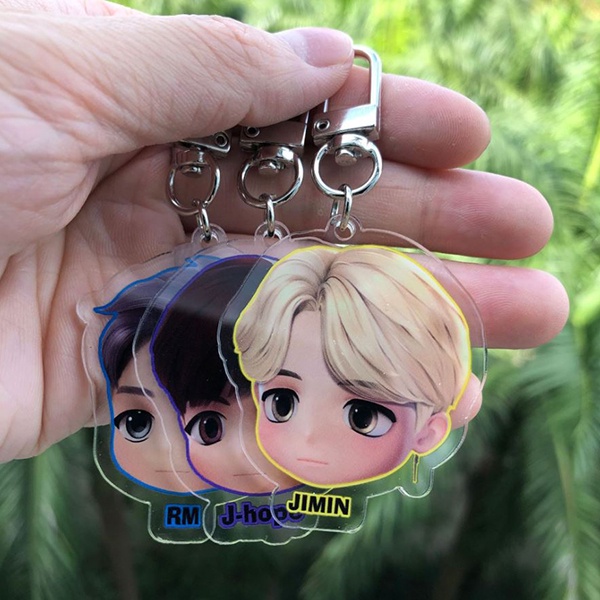 gantungan kunci tiny tan BTS akrilik keychain acrylic Bangtan agk025(3h2)