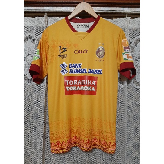 Jersey Original Sriwijaya FC Anniversary 2017 ( Rare Item ) bertanda tangan / Signed By Airlangga Su