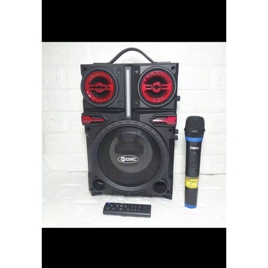 Speaker Bluetooth X-Bass 8’5 Inch GMC 897Q Plus Mic Karaoke Termurahh