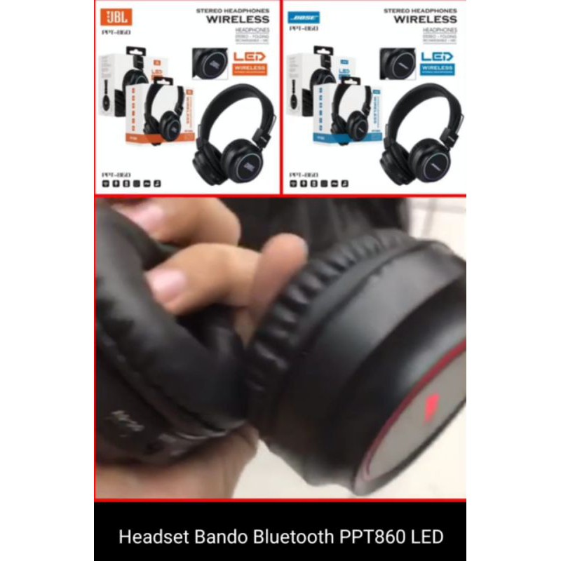 hendset wireless bluetooth-ppt860 LED