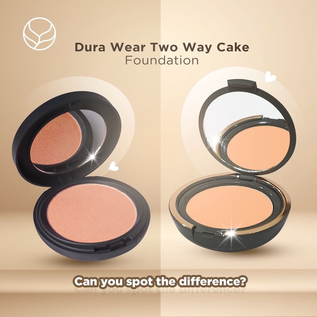 MINERAL BOTANICA DURA WEAR Two Way Cake Foundation - Tersedia Refill