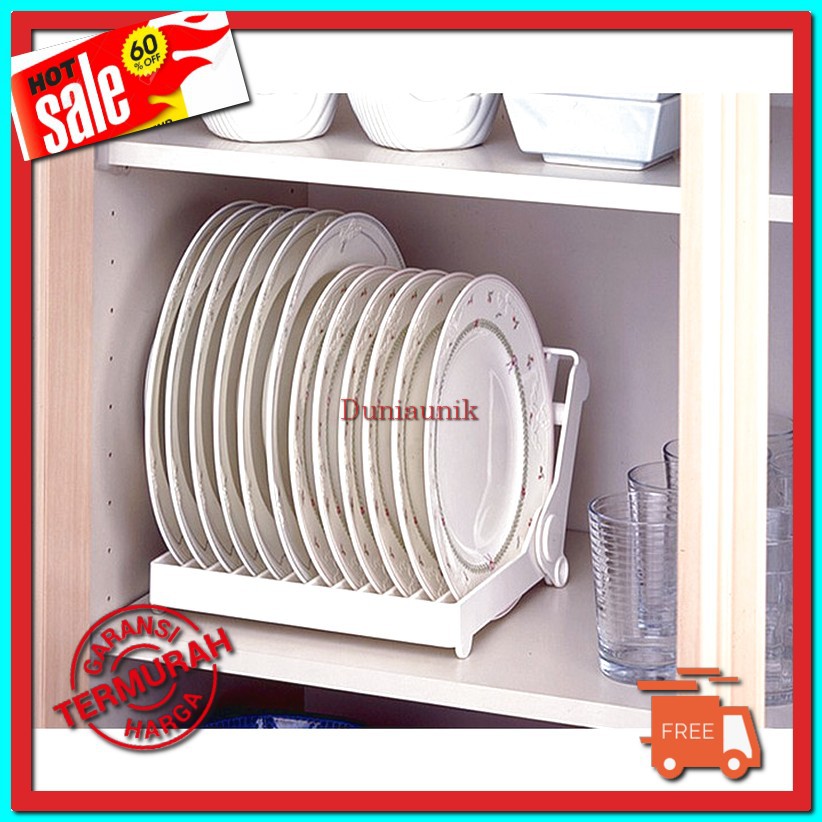  RAK  PIRING  DAPUR PORTABLE  SERBAGUNA RAK  LIPAT SHABBY BAHAN 