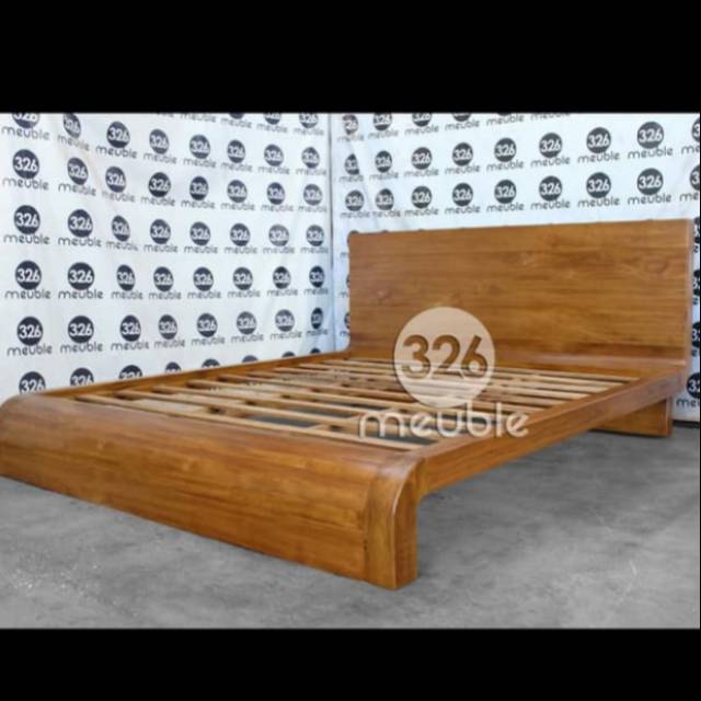 Tempat tidur minimalis jati jepara-Dipan jati minimalis