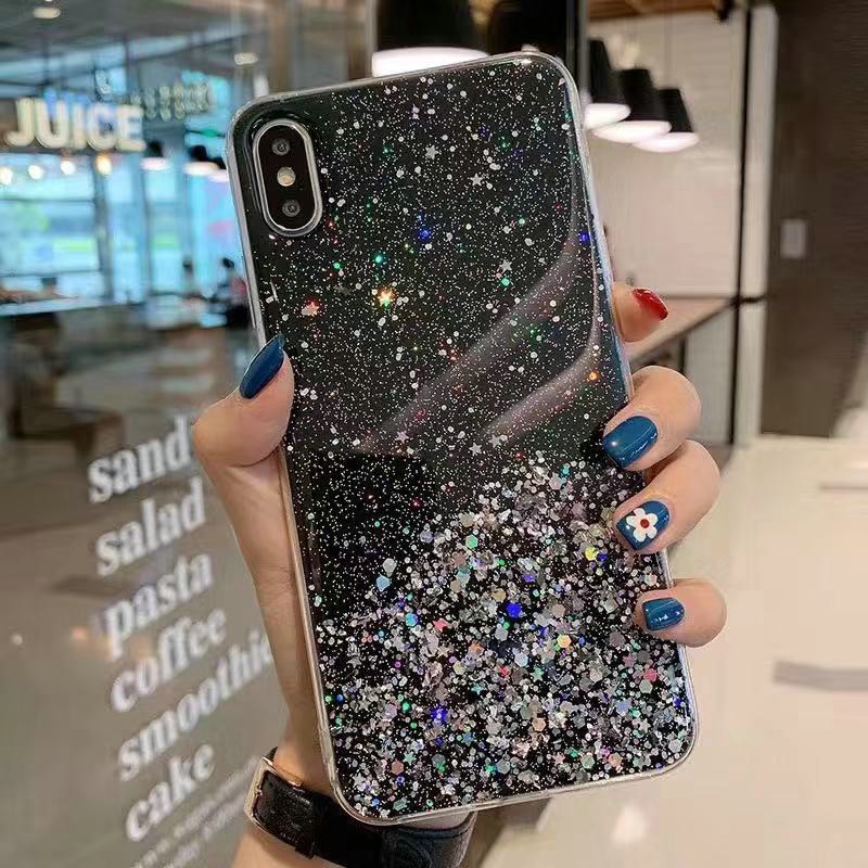 Casing VIVO V20 SE Y30i Y50 Y30 Y20 Y20i Y20s Y12s V19 V17 S1 Y19 Y17 Y15 Y12 Y12i Y11 Y91 Y93 Y95 Y91C Y1s Y53 Y55 Y55s Y65 Y71 Y81 Y81i Z1 Pro Sequin Glitter Soft Case Cover-4