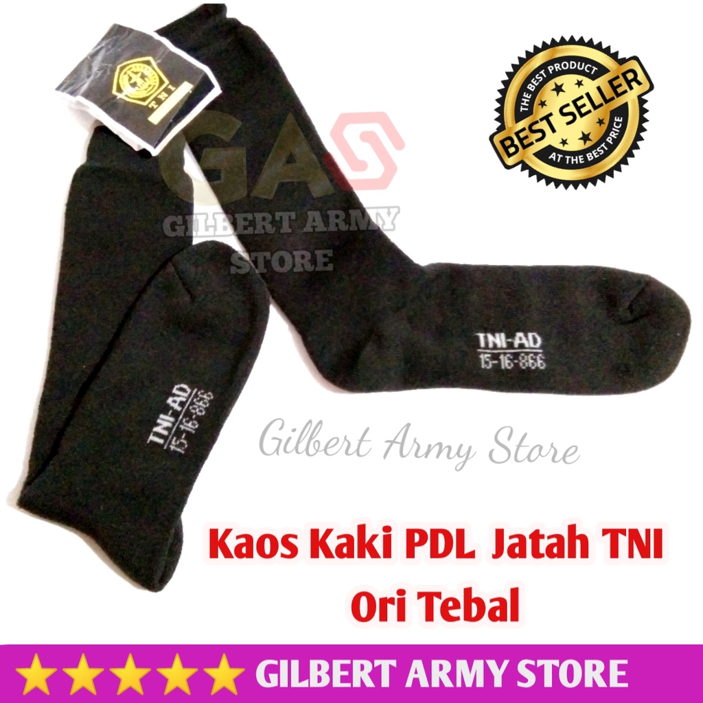 kaos kaki pdl jatah Tni Asli original Hitam Gilbert Army Store Grosir Murah