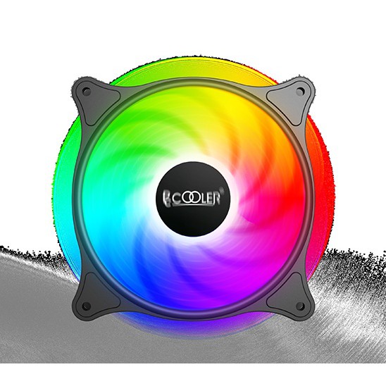 PCCooler FX-120-3 120MM Fixed LED Color Fan