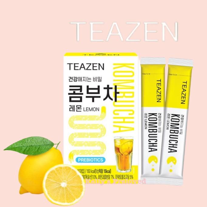 

TEAZEN KOMBUCHA LEMON | HEALTHY PREBIOTIC TEA 50 GR (10 STICKS)